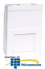 Hubbell 2 Port Flat Shuttered (25mm x 38mm) - EM6S - TelephoneStuff.com