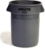 Rubbermaid® BRUTE® Round Container - 32 Gal., Gray -- 2632G