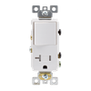 Combination Single Pole Decorative Switch & 20A Tamper Resistant Decorative Outlet - 72212 - Suzhou Ele Mfg Co., Ltd.