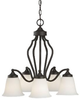 Mid. Chandeliers-Glass Down - 370844 - Capital Lighting, Inc.