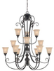 24212-MB Large Chandeliers-Glass Shade - 607853 - Capital Lighting, Inc.
