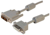 Premium Panel Mount DVI-D Single Link Male/Female Cable Assembly 5ft - MDA00047-5F - MilesTek Corporation