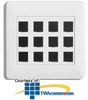 Legrand - On-Q 12 Port AnyPort&reg; Designer Wall Plate - 364305-01 - TelephoneStuff.com