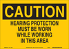 Brady B-563 High Density Polypropylene Rectangle Yellow Personal Protection Equipment (PPE) Sign - 14 in Width x 10 in Height - TEXT: CAUTION - 116206 - 754473-18849 - R. S. Hughes Company, Inc.
