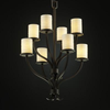 POR-8788-10-WAVE-DBRZ Mid. Chandeliers-Glass Up - 670692 - Capital Lighting, Inc.