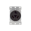 Flush Mount Dryer Outlet, 30 Amp 125V/250V 10-30R Canada Standard - 2103L - Suzhou Ele Mfg Co., Ltd.