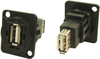 Usb Adapter, 2.0 Type A-Type A, Rcpt; Usb Connector Convert From Cliff Electronic Components - 05AC7972 - Newark, An Avnet Company
