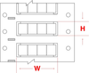 Brady Permasleeve B-7641 White Polyolefin Thermal Transfer Die-Cut Thermal Transfer Printer Sleeve - 0.492 in Width - 1.236 in Height - 0.375 in Min Wire Dia to 0.7 in Max Wire Dia - Single-Side Print - 662820-81490 - R. S. Hughes Company, Inc.