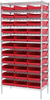 Shelving, Wire Shelving Kit, 18x36x74, 36 Bins - AWS183630178R - Akro-Mils, Inc.