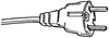 Power Cord, Schuko Plug, 2M, 10A, Black; Connector Type A Volex - 01C8137 - Newark, An Avnet Company