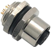 Sensor Connector, M12, Rcpt, 3Pos, Panel; Product Range Multicomp Pro - 27T3183 - Newark, An Avnet Company