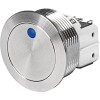 Metal double pole push-button with switching voltage up to 250 VAC and indicator elements with different illumination surfaces -- MSM II MO DPDT Pushbutton Switch - A Wide Range of Durable, High-Performance Metal Switches - Image