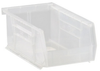 7 3/8 x 4 1/8 x 3 od stacking bins-clr - 53914 - U.S. Plastic Corporation