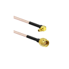 SMA Male St. Connector With RG316 Cable (L-3Mtr) + MMCX Male Right Angle Connector - ET-SMS-4L3-MMMRA - Eteily Technologies India Pvt. Ltd.