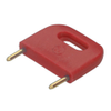 Male Insulated 12.70mm Shorting Link, Red - D3089-99 - Harwin Plc