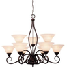 KP-109-9-13 Mid. Chandeliers-Glass Up - 458420 - Capital Lighting, Inc.