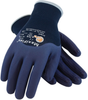 PIP Maxiflex 34-245 Blue on Blue Medium Nylon Work & General Purpose Gloves - EN 388 1 Cut Resistance - Nitrile Dotted Palm & Fingers & Over Knuckles Coating - 8.7 in Length - 616314-28059 - 616314-28059 - R. S. Hughes Company, Inc.