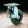 Medium duty pressed steel castor - XL5PSWSPR - Plasticwheels Ltd.