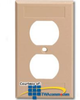 Suttle Single Gang Faceplate for Duplex Floor Jacks -.. - 860A - TelephoneStuff.com
