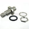 Hermetically Sealed SMA Female (Jack) to SMA Female (Jack) Bulkhead Adapter, Passivated Stainless Steel Body, 1.35 VSWR - SM4918 - Fairview Microwave Inc.