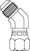 JIC Swivel Elbow 45° -- 6502-04-04 - Image