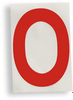 ToughStripe Die-Cut Red Letter O - 121777 - Brady Corporation