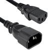IEC 60320 C14 to IEC 60320 C13, 17AWG/ 3C, 3x1.00MM, SJT/H05VV-F, 105C, 98 inches -- 319004-T01 - Image