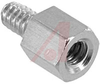 Standoff; 1/4 in.; #6-32; Brass; Hex; Zinc Plate; 9/32 in.; 3/16 in. - 70211259 - Allied Electronics, Inc.
