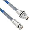 Halogen Free Cable Assembly TRB 3-Slot Plug to Insulated Bulk Head 3-Lug Cable Jack with Bend Reliefs MIL-STD-1553 .242