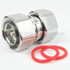 7/16 DIN Male (Plug) to 7/16 DIN Male (Plug) Adapter, Sliver Plated Brass Body, 1.15 VSWR - SM3392 - Fairview Microwave Inc.