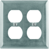 Wall Plate, Metal, 4 Gang, Satin; Accessory Type Hubbell Wiring Devices - 17M2934 - Newark, An Avnet Company
