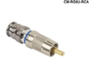 CONNECTEC RCA RG6 CATV (Nickel) - CM-RG6U-RCA - Visual Sound, Inc.