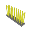 Headers, Male Pins - 612-MTMM-110-07-G-D-397-ND - DigiKey
