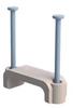 Cable Clamp, Nail-In, Polyethylene/white; Cable Clamp / Clip Type Essentra Components - 66AJ5233 - Newark, An Avnet Company