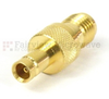 SMA Female (Jack) to 1.0/2.3 Jack Adapter, Gold Plated Brass Body, 1.15 VSWR -- SM5525