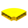 Fiber Raceway Elbow, 4x12, 90 Degree Horizontal, Lid - FRCE5YL9H - Belden Inc.