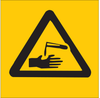 Brady B-120 Fiberglass Reinforced Polyester Rectangle Yellow Chemical, Biohazard, Hazardous & Flammable Material Sign - 7 in Width x 7 in Height - 69794 - 754476-69794 - R. S. Hughes Company, Inc.