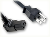 NEMA 5-15P to IEC-60320-C13 UP ANGLE HOME // Power Cords // North American Power Cords // 3 Conductor Power Cords - 5038.072 - Quail Electronics