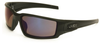 Honeywell ANSI Z87.1 S2945 Universal Polycarbonate Safety Glass Blue Mirror Lens - Black Frame - Straight - 603390-13039 -- 603390-13039