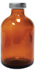 SERUM BOTTLE w/STOPPER & SEAL (Amber, 100 mL, 20 mm, Sterile) -  - Medisca Inc.