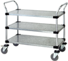 Utility Cart, 3 Solid Shelves/galvanized; Height Quantum Storage - 42AC6318 - Newark, An Avnet Company