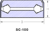 SC-100: Totally Enclosed Thrust Bearing -- SC-100-SC-18
