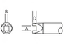 OKi SMTC-188 Angled Slot Tip 2.03 mm x 1.52 mm - SMTC-188 - Ellsworth Adhesives