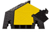 Right Turn for YJ3-225-Y/B 3-Channel Yellow Jacket® Cable Protector - YJ3TR-225-Y/B - YJ3TR-225-Y/B - Checkers
