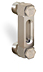 Standard Aluminum Liquid Level Gage, 3” Centerline, 3/4