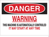 Machine & Operational Sign - 42569 - Brady Corporation
