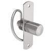 Compression Latch, Self-Adjusting, Medium Size, No Restriction, Knurled Knob, Rivet/Screw  Installation, Smooth Spring, Steel, Zinc Plated, Bright - 57-10-201-10 - Southco