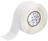 Brady B-427 Clear / White Vinyl Thermal Transfer Die-Cut Thermal Transfer Printer Label Roll - 1 in Width - 1 in Height - THT-131-427-3 - 662820-62364 - R. S. Hughes Company, Inc.