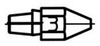 Weller Desolder - Eccentric Tip 0051315099 - Desolder - Eccentric Tip - 0.906 in Tip Length - 0.098 in Tip Width - 0.047 in Thick - 037103-22528 - R. S. Hughes Company, Inc.