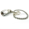 SMA Male (Plug) Termination (Load) 1 Watts To 18 GHz With Chain, Passivated Stainless Steel, 1.2 VSWR, 1 KWatts Peak Power -- ST1825C - Image